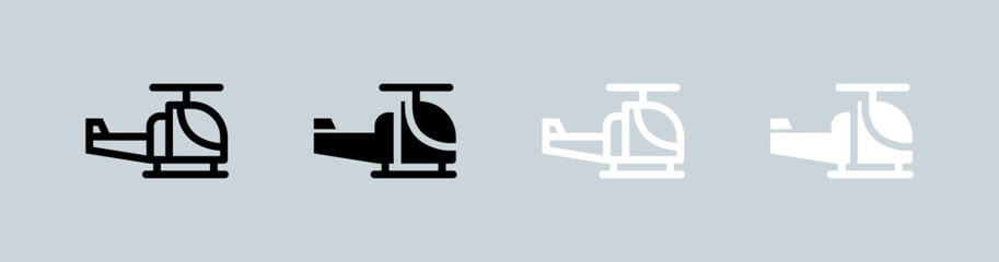 Aviation icon set in black and white. Airplane signs vector illustration.