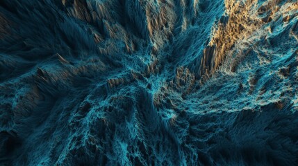 Obraz premium artistic mountain textures, digital art landscape, abstract mountain peaks, artistic landscape design, modern landscape visuals, abstract mountain forms, 3d terrain modeling, digital landscape texture