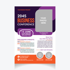 Business Conference flyer design template