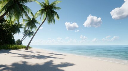 Tranquil Tropical Beach Scene