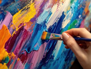 hand with brush