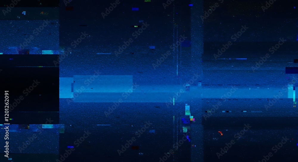 Poster creative glitch texture, video background static color noise glitch error video damage bad interfere
