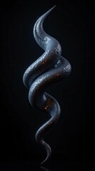 Obraz premium Abstract Futuristic Shape On Black Background