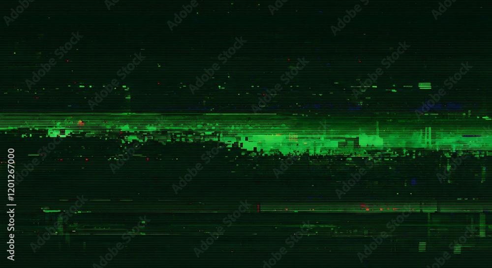 Poster creative glitch texture, video background static color noise glitch error video damage bad interfere