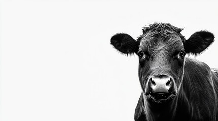 black and white horse