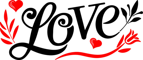 Love, typography, icon, logo