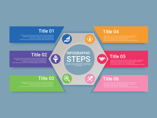 Obraz premium Business presentation infographic elements, infographic diagram, workflow, layout, flowchart vector, data visualization diagram