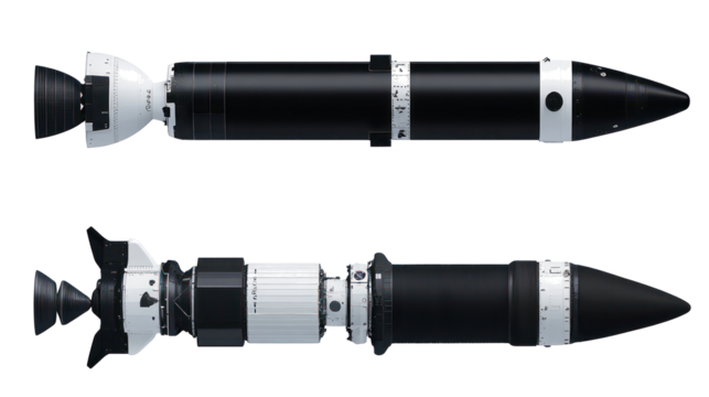 Set of Space Rockets on Transparent Background Generative AI