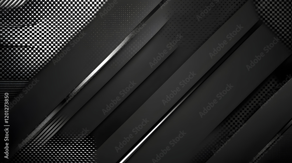 Poster black white dark gray abstract background. geometric pattern shape. line triangle polygon angle. gra