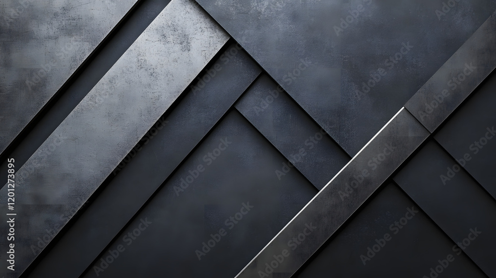 Poster black white dark gray abstract background. geometric pattern shape. line triangle polygon angle. gra
