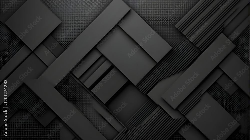 Poster black white dark gray abstract background. geometric pattern shape. line triangle polygon angle. gra