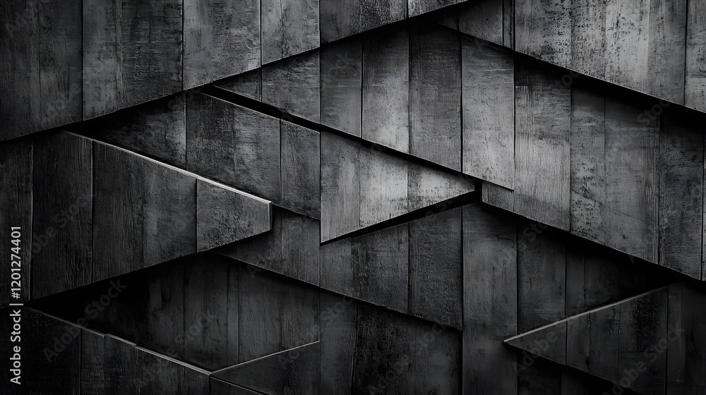 Poster black white dark gray abstract background. geometric pattern shape. line triangle polygon angle. gra