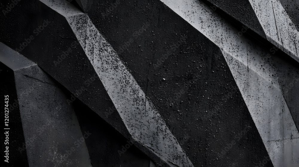 Poster black white dark gray abstract background. geometric pattern shape. line triangle polygon angle. gra