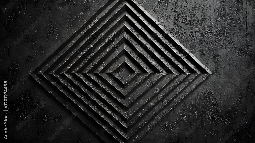 Poster black white dark gray abstract background. geometric pattern shape. line triangle polygon angle. gra