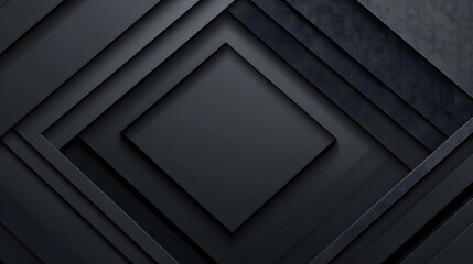 Fototapeta premium Black white dark gray abstract background. Geometric pattern shape. Line triangle polygon angle. Gradient. Shadow. Matte. 3d effect. Rough grain grungy. Design. Template. Presentation.
