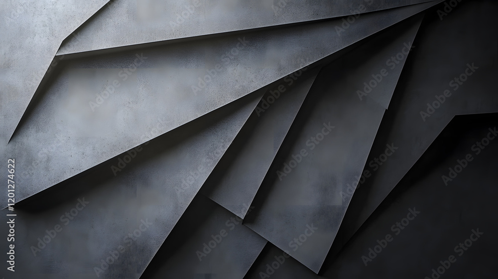 Poster black white dark gray abstract background. geometric pattern shape. line triangle polygon angle. gra