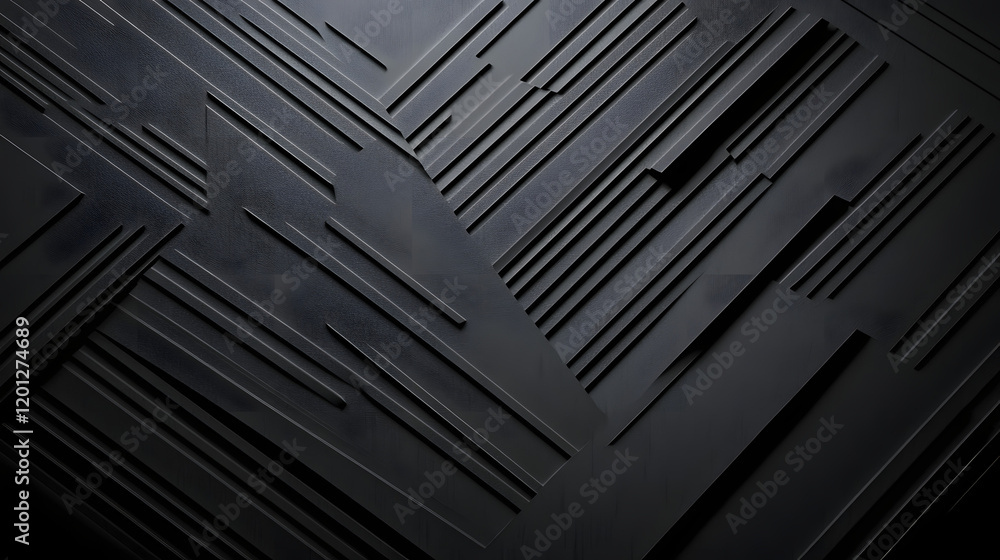 Poster black white dark gray abstract background. geometric pattern shape. line triangle polygon angle. gra