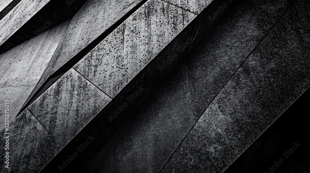 Poster black white dark gray abstract background. geometric pattern shape. line triangle polygon angle. gra