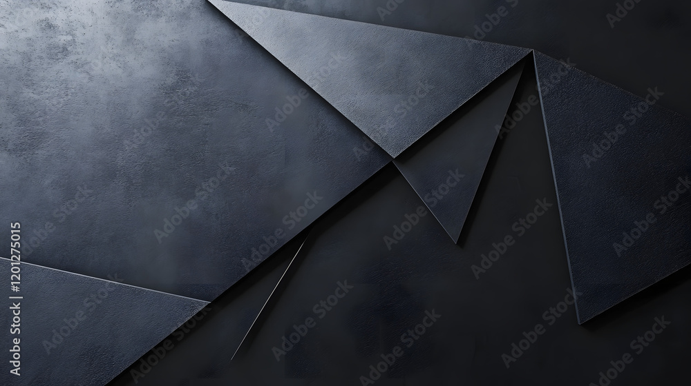 Poster black white dark gray abstract background. geometric pattern shape. line triangle polygon angle. gra
