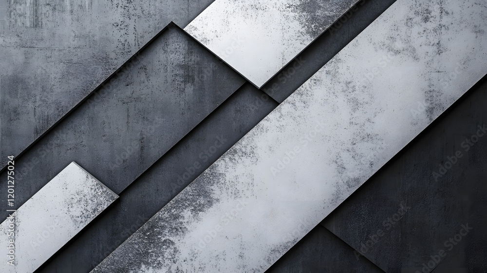 Poster black white dark gray abstract background. geometric pattern shape. line triangle polygon angle. gra