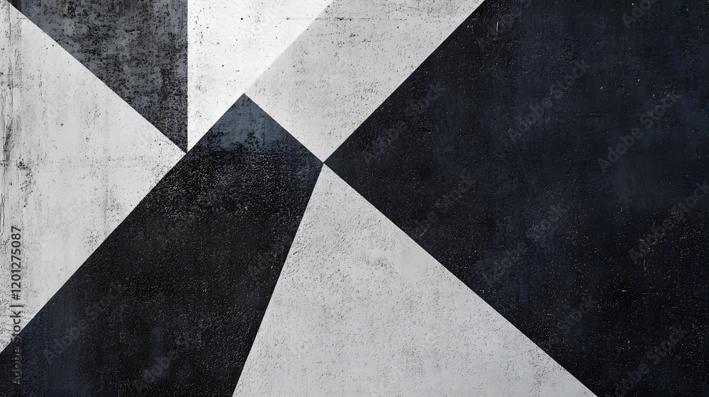 Poster black white dark gray abstract background. geometric pattern shape. line triangle polygon angle. gra