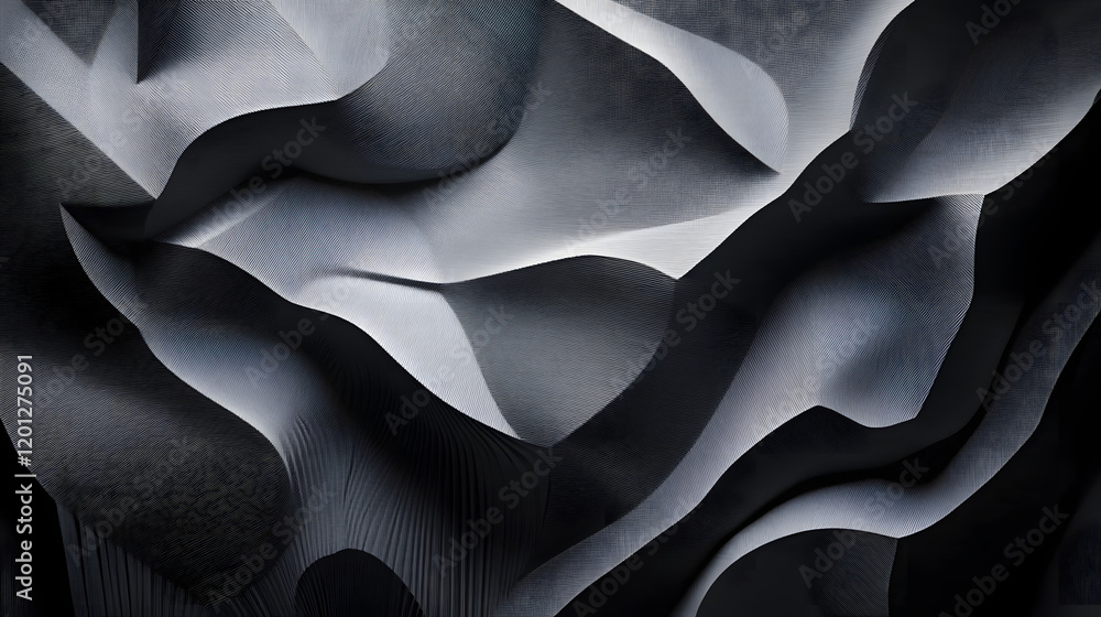 Poster black white dark gray abstract background. geometric pattern shape. line triangle polygon angle. gra