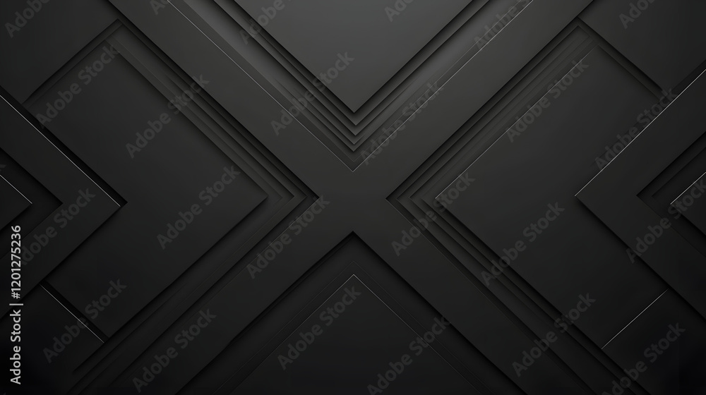 Poster black white dark gray abstract background. geometric pattern shape. line triangle polygon angle. gra