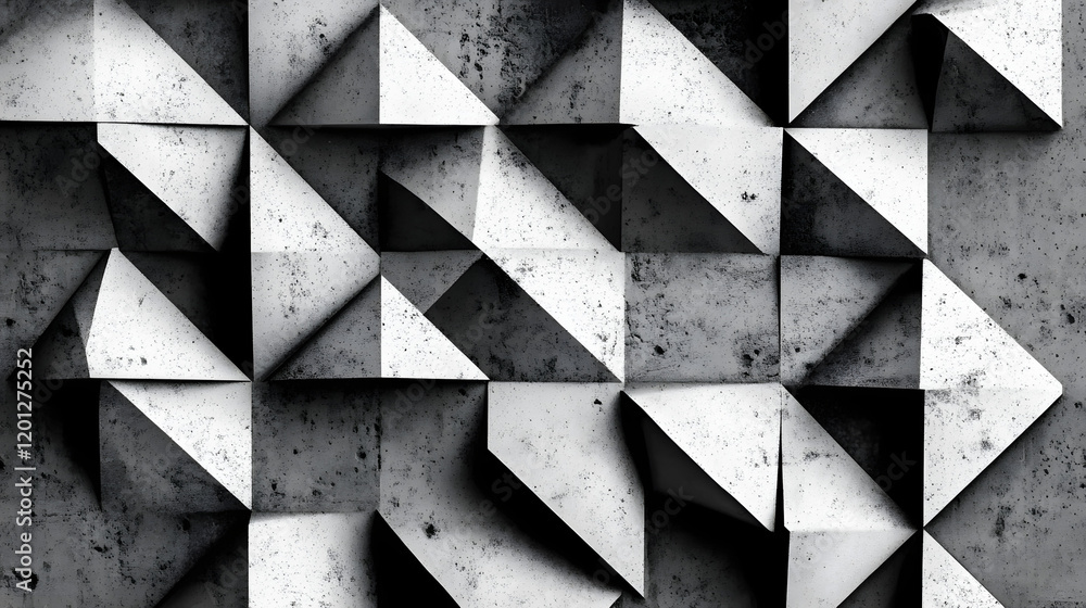 Poster black white dark gray abstract background. geometric pattern shape. line triangle polygon angle. gra