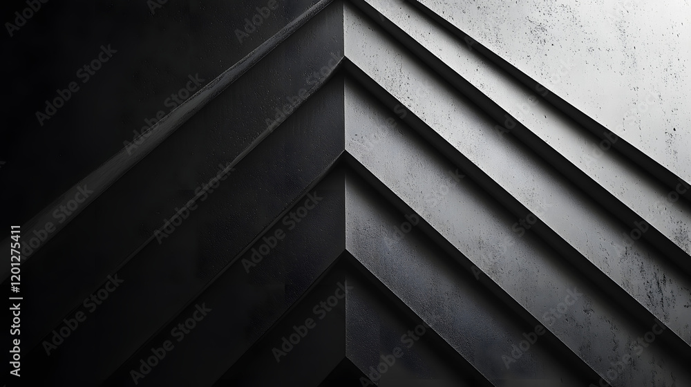 Poster black white dark gray abstract background. geometric pattern shape. line triangle polygon angle. gra