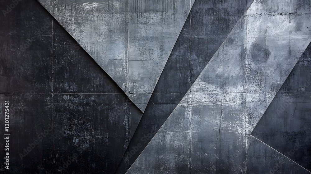 Poster black white dark gray abstract background. geometric pattern shape. line triangle polygon angle. gra