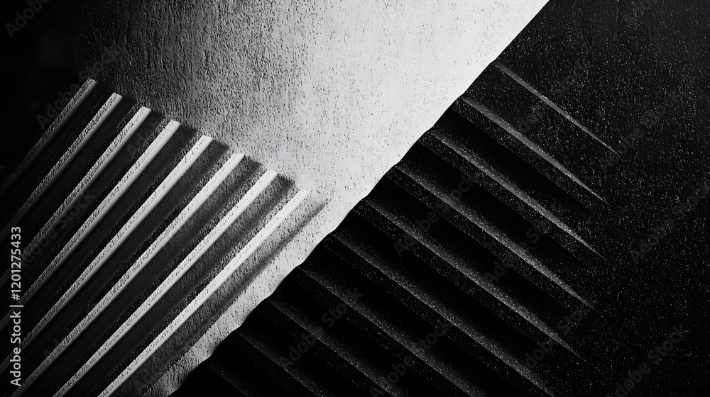 Poster black white dark gray abstract background. geometric pattern shape. line triangle polygon angle. gra