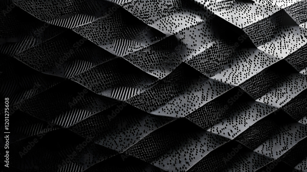 Poster black white dark gray abstract background. geometric pattern shape. line triangle polygon angle. gra