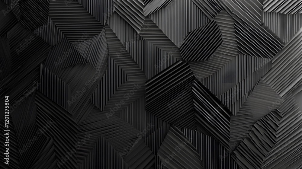 Poster black white dark gray abstract background. geometric pattern shape. line triangle polygon angle. gra