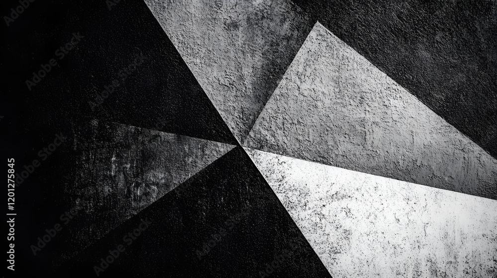 Poster black white dark gray abstract background. geometric pattern shape. line triangle polygon angle. gra