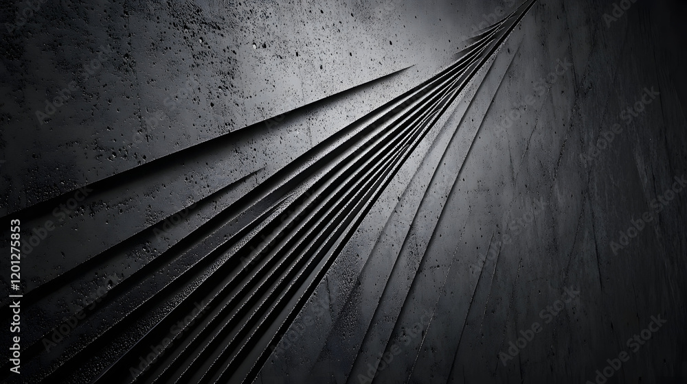 Poster black white dark gray abstract background. geometric pattern shape. line triangle polygon angle. gra
