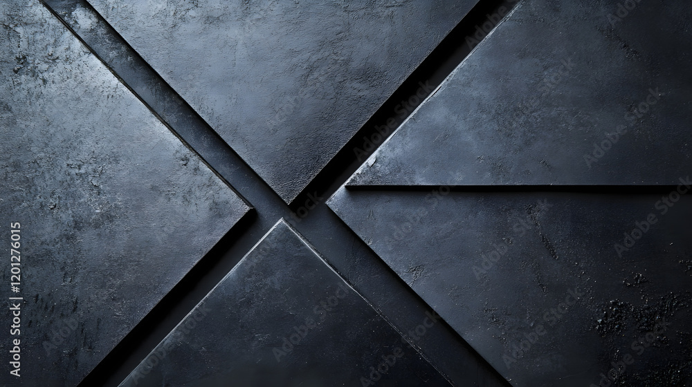 Poster black white dark gray abstract background. geometric pattern shape. line triangle polygon angle. gra