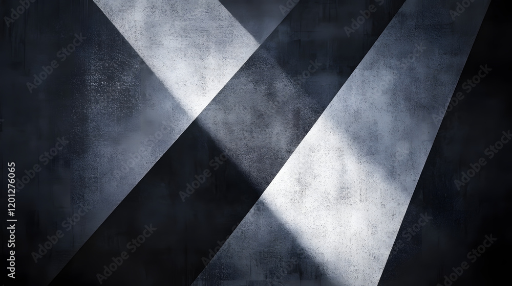 Poster black white dark gray abstract background. geometric pattern shape. line triangle polygon angle. gra