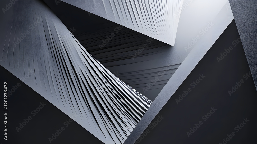 Poster black white dark gray abstract background. geometric pattern shape. line triangle polygon angle. gra
