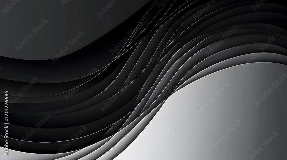 Poster black white dark gray abstract background. geometric pattern shape. line triangle polygon angle. gra