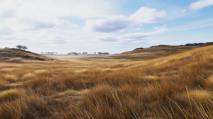 landscape with mountains and clouds