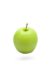 green apple isolated on white background. Clipping path.