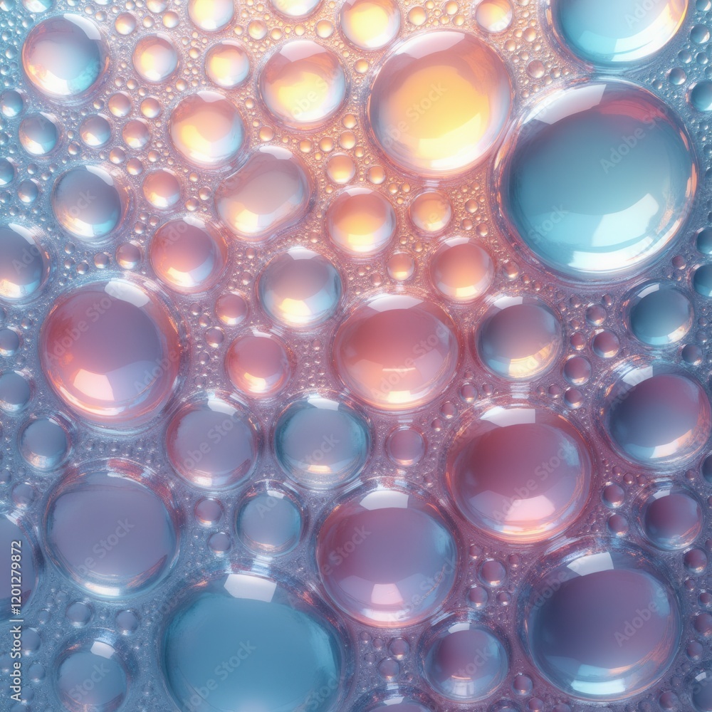 Poster soap bubble pattern design element
