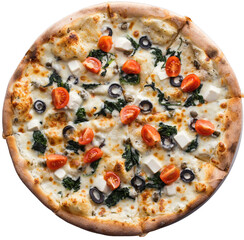 pizza isolated on white background