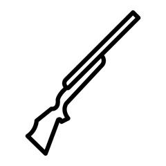 Gun Vector Line Icon Design