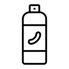 Insect Repellent Vector Line Icon Design