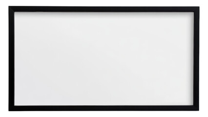 Modern Black Frame on White Wall Blank Canvas Empty Picture Frame Gallery Mockup Minimalist Design