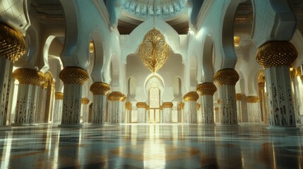 Grand Mosque Interior Architectural Splendor