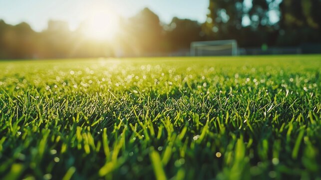 Soccer match action local field sports photography green grass close-up vibrant atmosphere
