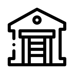 Garage line icon