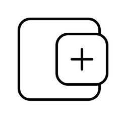 Fototapeta premium Add button icon representing group joining and community connection.Digital empowerment. Unity. Joining the community through technology.websites. Enhancing social interaction.